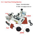 Venta caliente multifunción 5 en 1 Combo Heat Press Máquina de impresión de la placa de la máquina fabricante